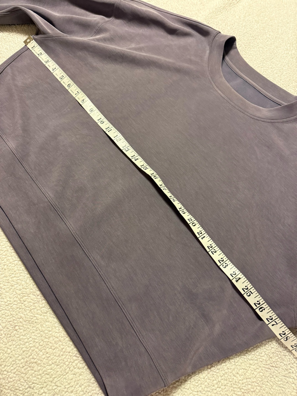 Lululemon Perfectly Oversized Cropped Crew Sweatshirt Softstreme Dusky Lavender - Picture 9 of 10